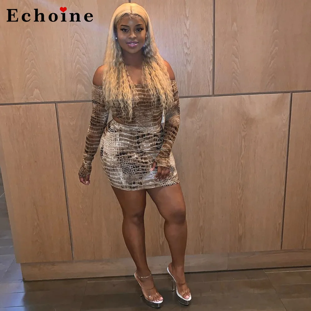 Новинка Женский пикантный комплект из двух предметов в виде змеи облегающая