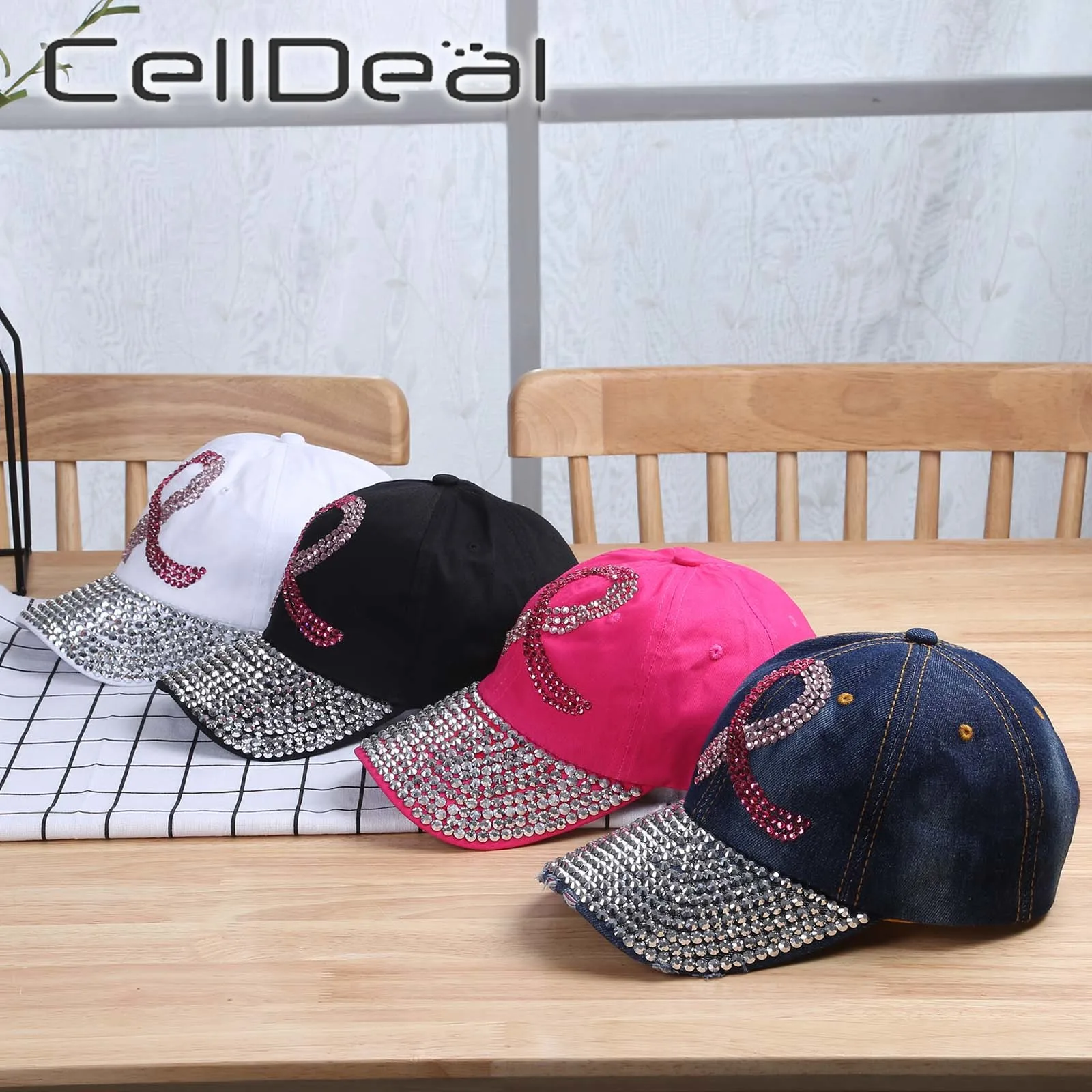 Кепка Бейсболка унисекс теннисная розового цвета для информирования о раке