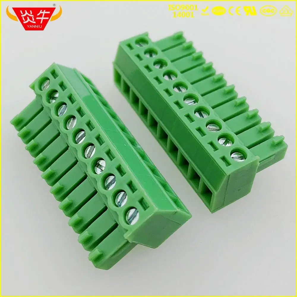 2EDGK-3.5-10P KF2EDGK 3,5 2P~ 12P PCB вставные клеммные блоки 15EDGK 3,5 мм 2PIN~ 12PIN MC 1,5/2-ST-3, 5 1840366 PHOENIX контакт DEGSON KEFA - Цвет: 2EDGK-3.5-10P