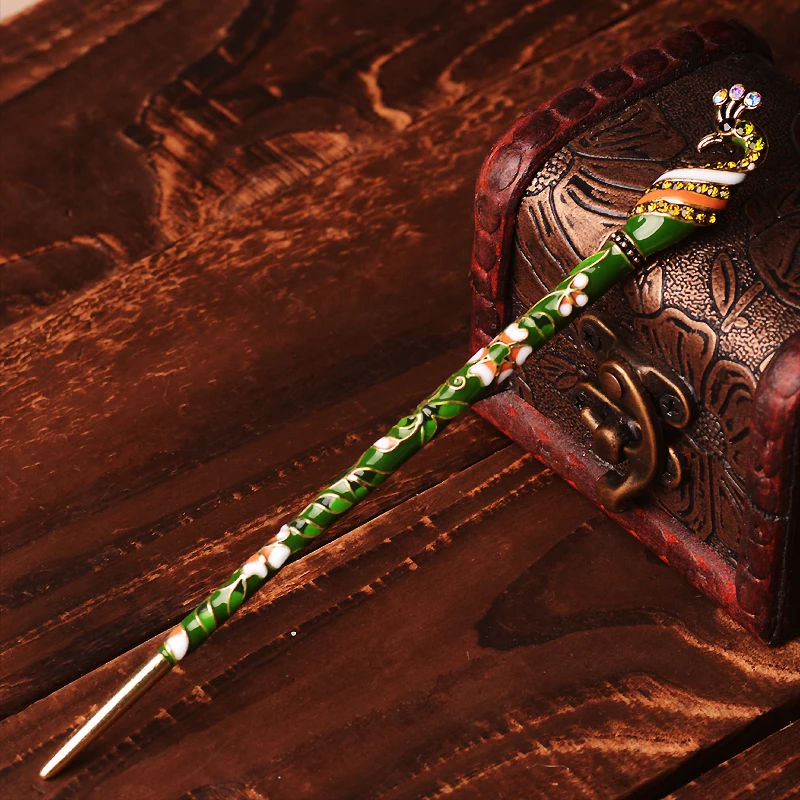 Muylinda винтажные эмалированные павлиньи шпильки для волос в стиле ретро женские