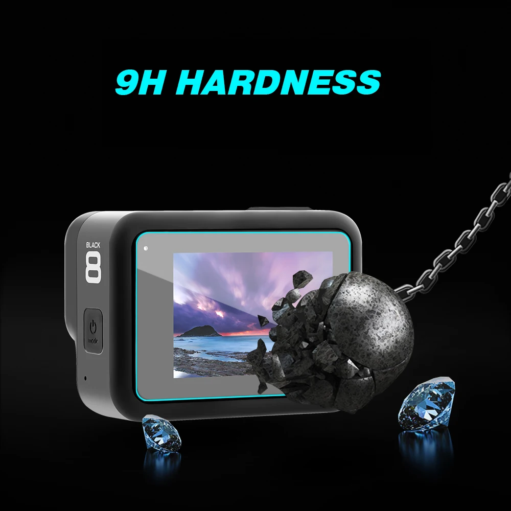6 шт Gopro Hero 8 Защита экрана из закаленного стекла для спортивная защита камеры