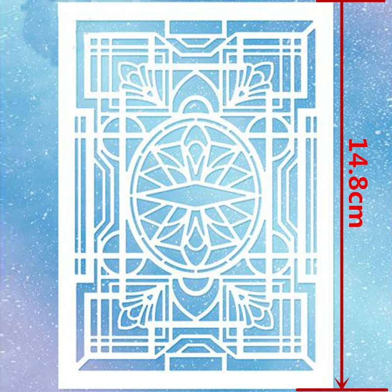 Винтажный волшебный фон Рамка металлический трафарет для изготовления декора