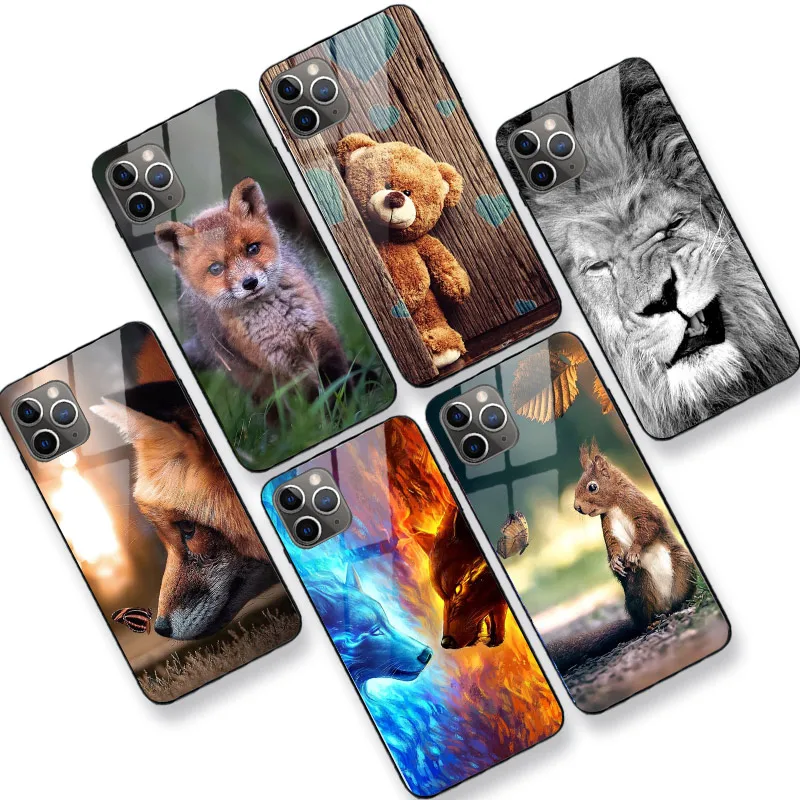 Чехол для iPhone 11 7 8 Plus XR XS MAX чехол Pro Max 12 Mini 5 5S SE 2020 6 6S 7plus глянцевая задняя крышка телефона|Бамперы| |