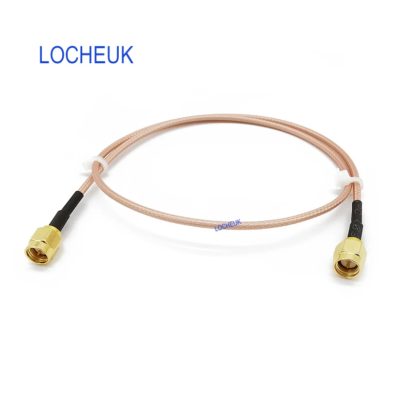 Штекер SMA-штекер SMA штекер Wi-Fi антенный кабель RF RG316D двойной экран серебристый