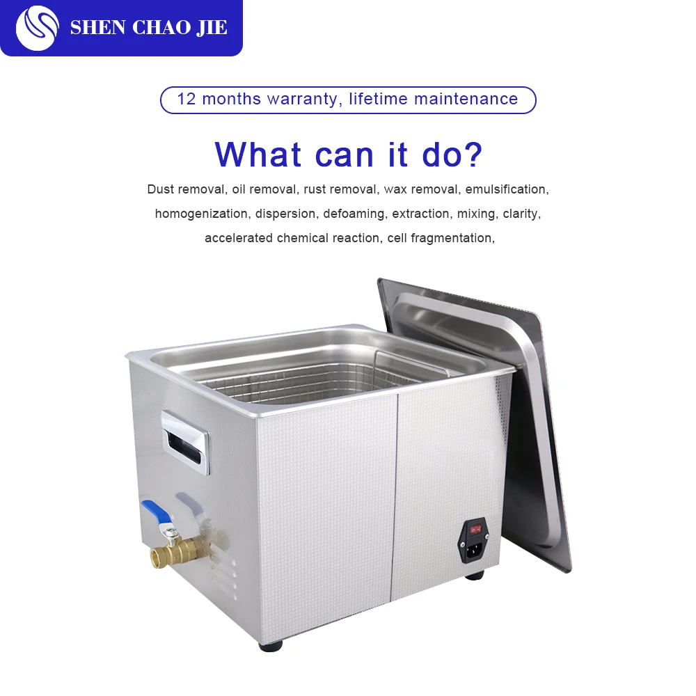 22L 30L Ultrasonic Cleaner 480W~900W 40KHZ Mechanical Timer Heater Remove oil Lab Car Dental Hardware Jewelry Glasses Cleaning | Бытовая