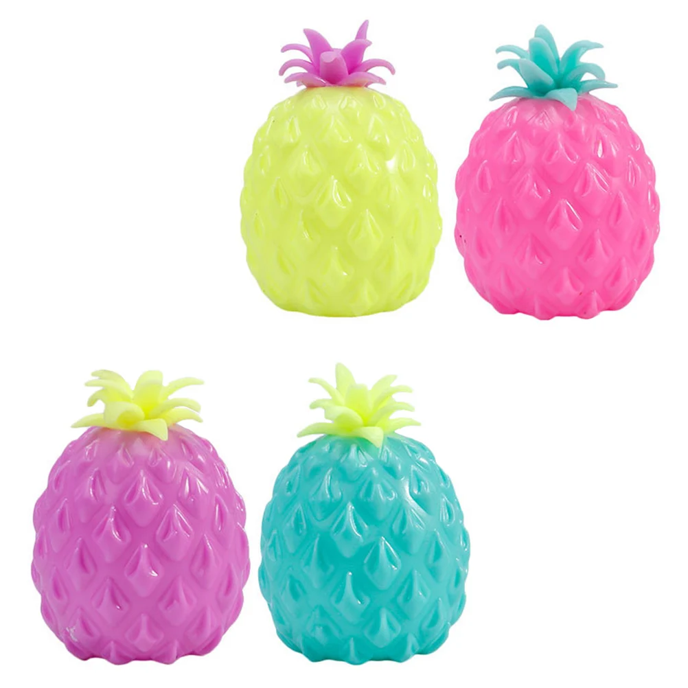 

4pcs Decorative Reusable Kids Toy Pineapple for Family Co-worker Friends