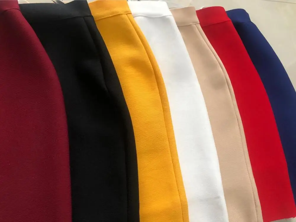 Женская летняя облегающая мини-юбка трикотажная дизайнерская юбка-карандаш