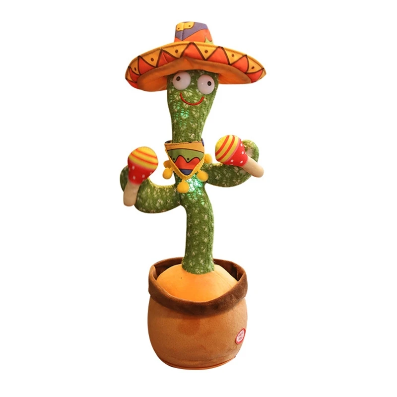 

Funny Singing Dancing Recording Cactus Plush Doll Kids Electronic Music Toys Home Decoration