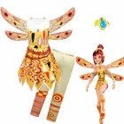 Детские костюмы для Хэллоуина Mia  Me, на день рождения, карнавальный костюм, штаны, комплекты одежды с кольцом для рук