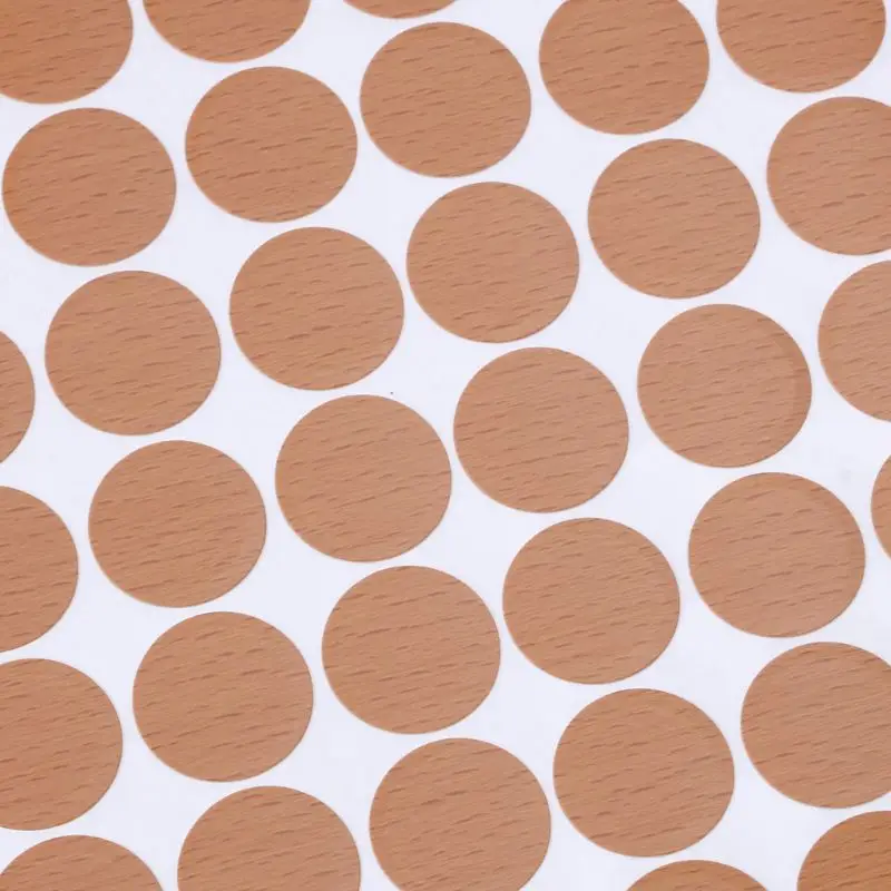 

54Pcs 20mm Wooden Furniture Self Adhesive Cabinet Screw Covers Hole Stickers K0AA