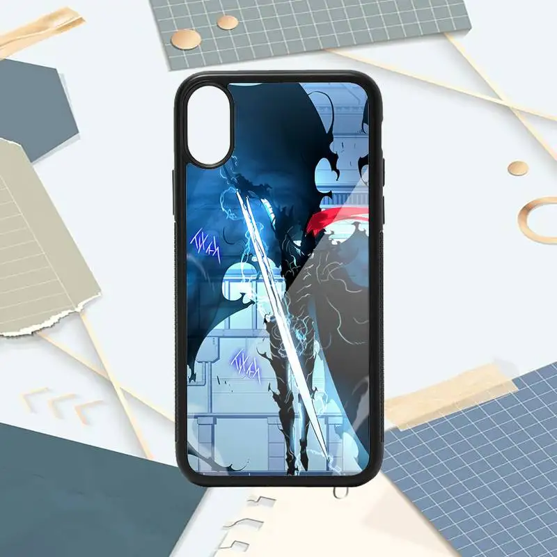 

Japan Anime solo leveling Phone Case PC for iPhone 11 12 pro XS MAX 8 7 6 6S Plus X 5S SE 2020 XR