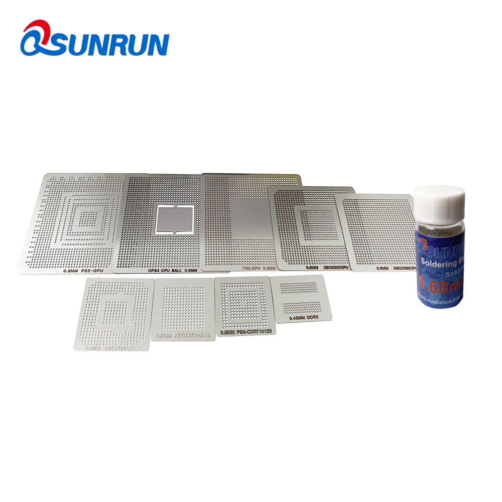 Трафареты BGA для PS3 Xbox набор трафаретов игры стальная сетка с 1 бутылкой 25 к