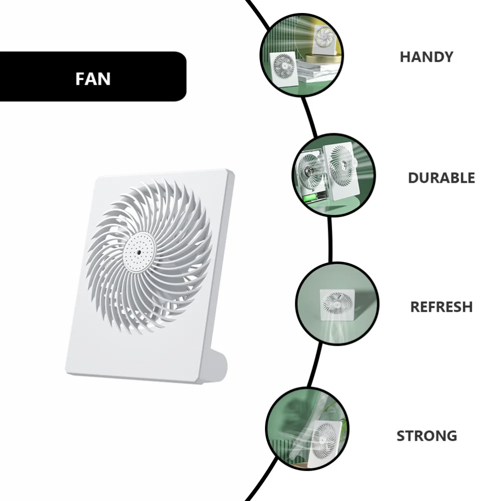 

1 set of Portable Cooling Fan Rechargeable Mini Summer Fan USB Desktop Fan