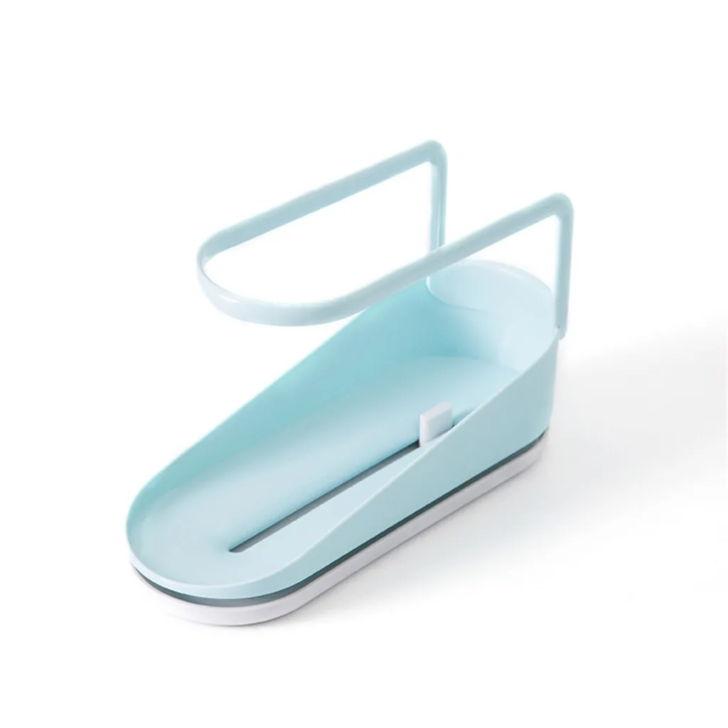 Sky Blue Кухня органайзер полотенце для протирки посуды попадают сушка с поддоном губка Чистящая держатель тряпка держатель для кухонных приборов полка держатель-органайзер Cocina A40 - Цвет: Sky Blue