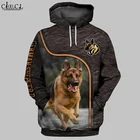 Новинка, популярная Толстовка HX с 3D-принтом немецкой овчарки, женский и мужской спортивный костюм, пуловер, модные повседневные толстовки, Прямая поставка