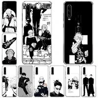 anime jujutsu kaisen phone case for huawei mate 40 pro 30 20 lite 10 huawei p30 lite p50 pro p40 p20 p10 cover coque fundas patt