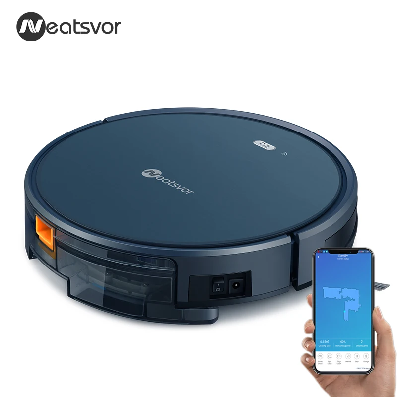 NEATSVOR X500 робот-пылесос 1800PA мощный всасывающий 3 в 1 домашний сухой влажный уборочный робот-пылесос с автоматической зарядкой