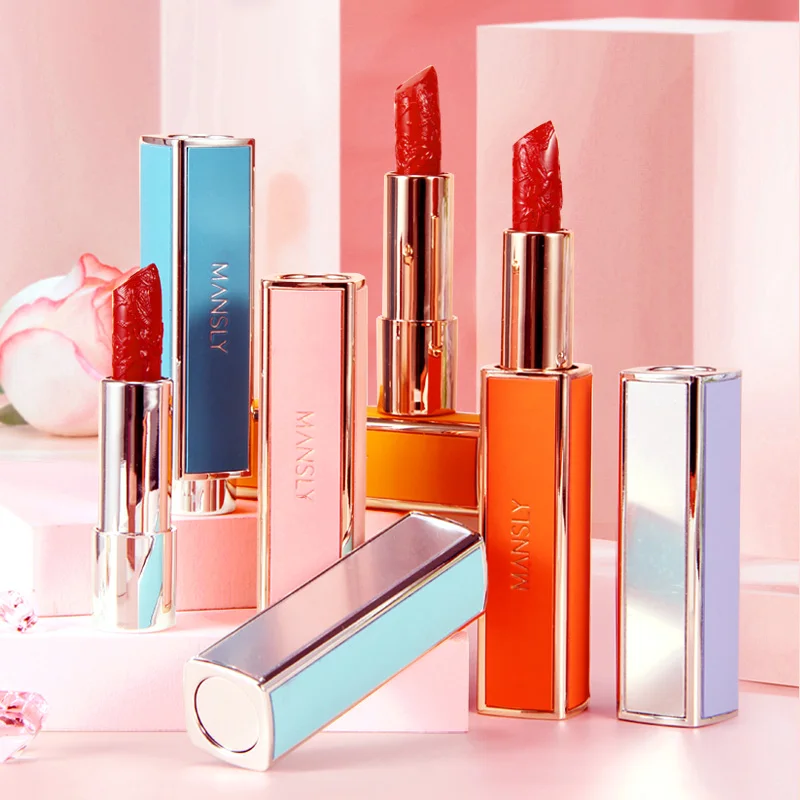 

Magic Cube 6 Popular Color Lipstick Matte Velvet Smooth Makeup Lasting Waterproof Lightweight Pigment Beauty Embossed Lipstick