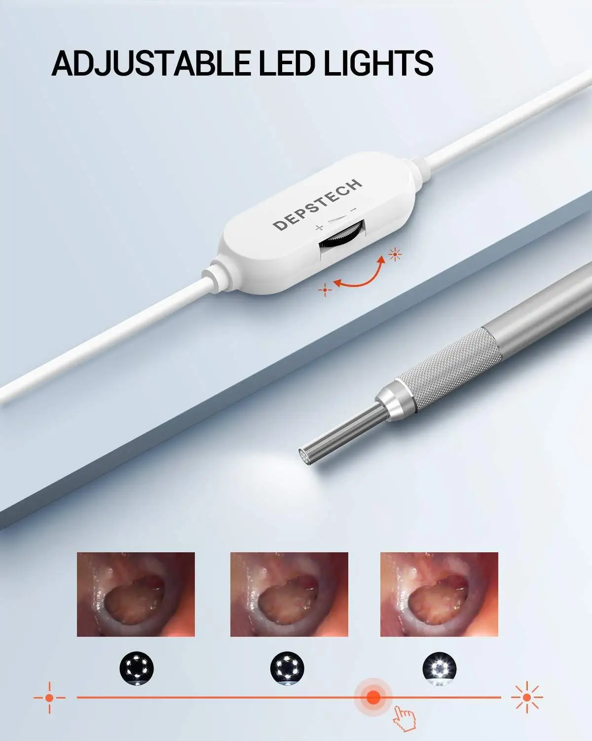 USB отоскоп DEPSTECH NTE390 720P HD камера для осмотра ушей с 6 регулируемыми светодиодными
