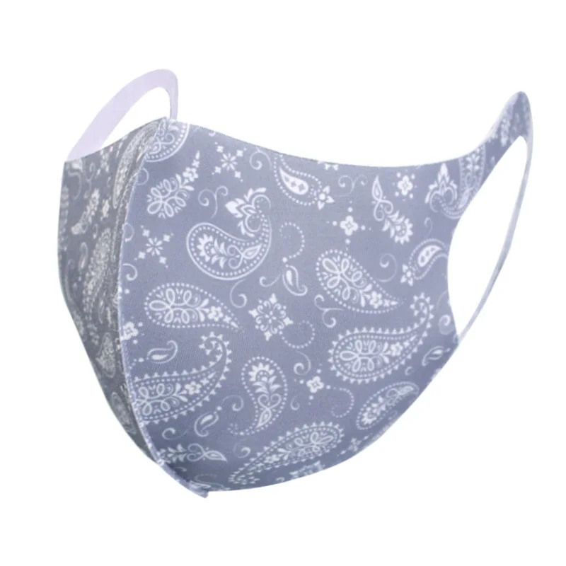 

10PCS Adult Cool Silk Face Masks Washable Reusable Fashion Mascarillas Anti Dust Windproof Breathing Masque Mouth Mask