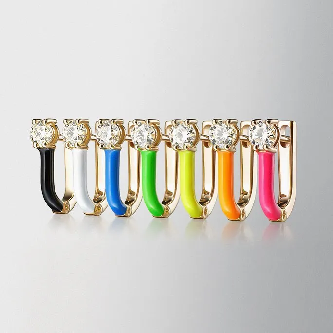 Новинка лета 2020 неоновый цветной эмалевый обруч желтый белый оранжевый розовый