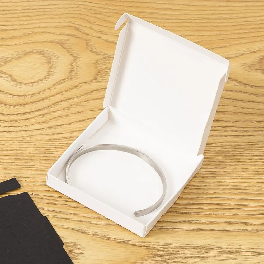 25 Pieces Jewelry Gift Box White Black Kraft Paper  Package Holder Storage For Earring Necklace Accessories Wedding Wholesale