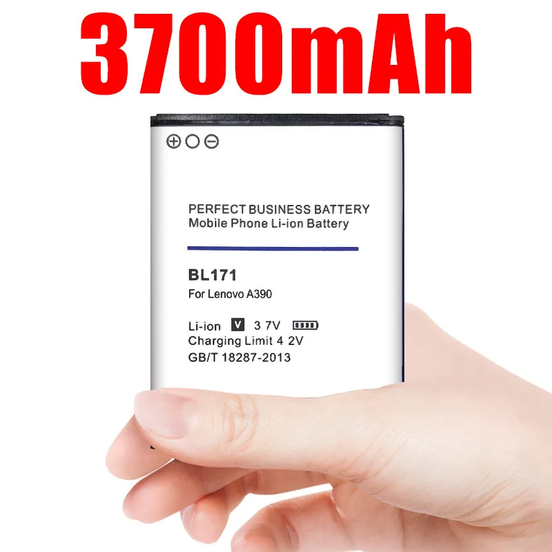 Аккумулятор BL171 Для Lenovo A356 A368 A390 A390T A376 A370E A500 A60 A65 A319 3700 мАч|Аккумуляторы для