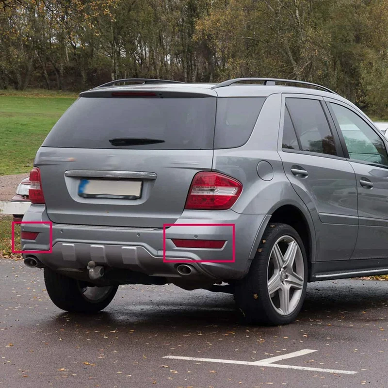 Задний бампер красный светильник Отражатель объектива для Mercedes-Benz ML-Class W164 ML320 ML350