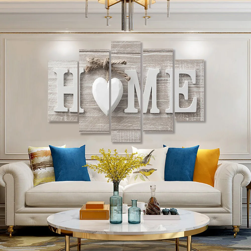 

LOVE HOME Modern Abstract Art Picture Home Decor Nordic Canvas Painting Wall Art Posters And Prints For Living Room