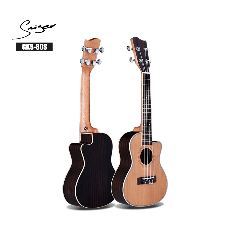 Simger однотонное кедровое укулеле модель 21 дюйм сопрано кутавей гавайская для