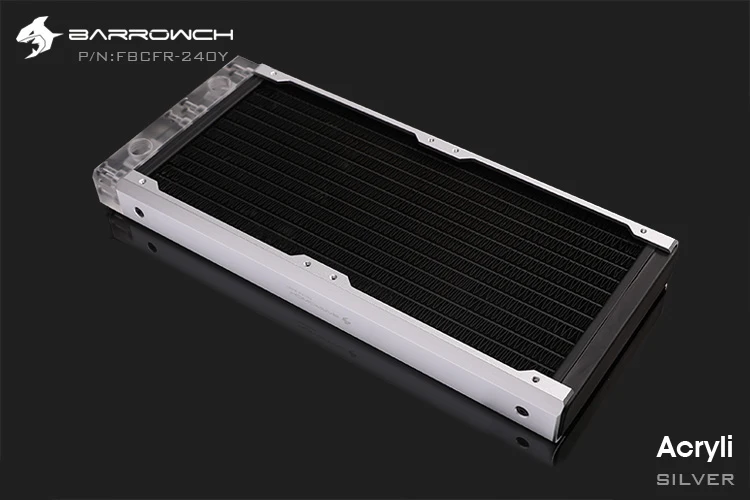 Встроенный радиатор Barrowch модульный 240 мм акриловый/POM съемный подходит для