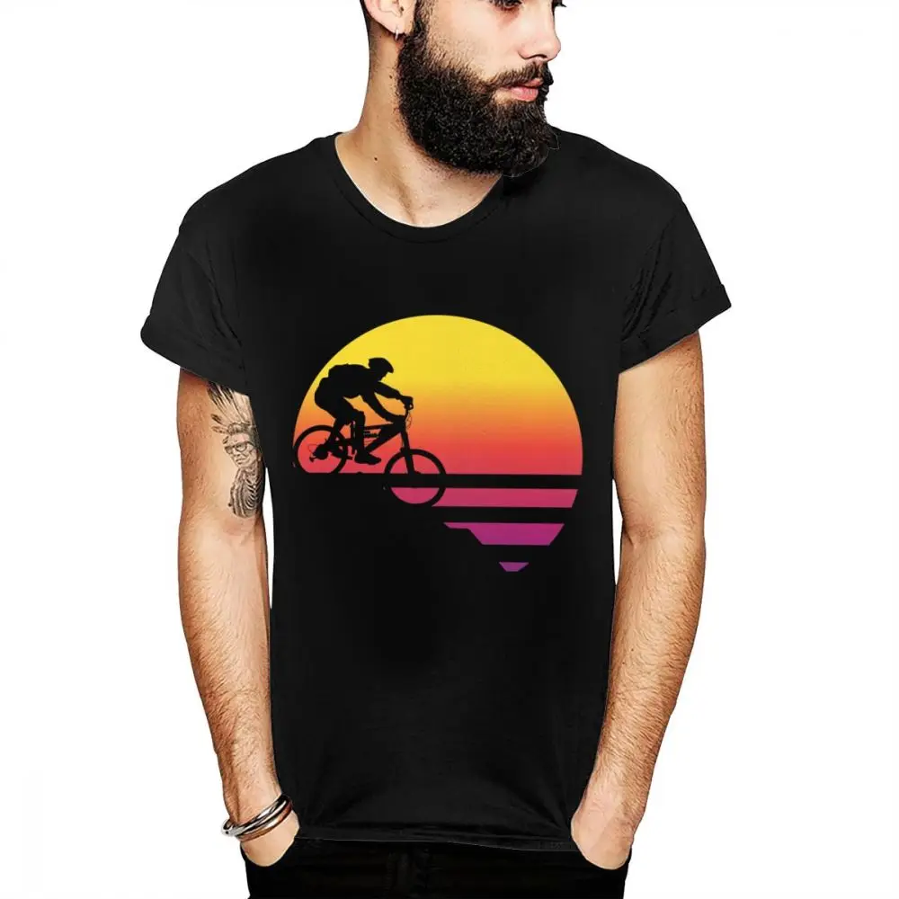 

Hot Sale Bike Cycling MTB Mountainbiker Comfortable Cotton T Shirt Vintage Comfortable O-neck Short Sleeve Wholesale