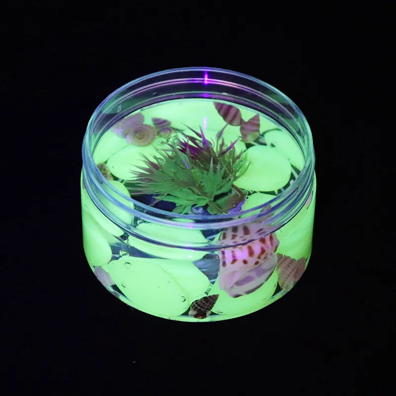 Светящиеся в темноте Lichtgevende хрустальные клейкие аксессуары моделирование верельд талисманы для набор лизунов Diy Kinderen Пластилин детская игрушка подарок