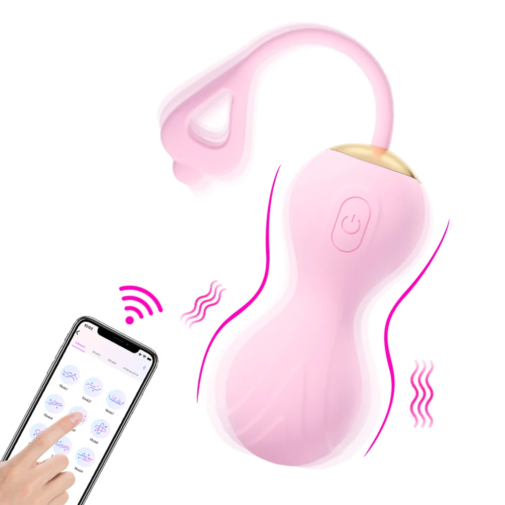 

Vagina Balls G-spot Massage Women Wireless Bluetooth APP Vibrators Kegel Ball Vibrating Egg Vibrator Jumping Eggs Adult Sex Toys