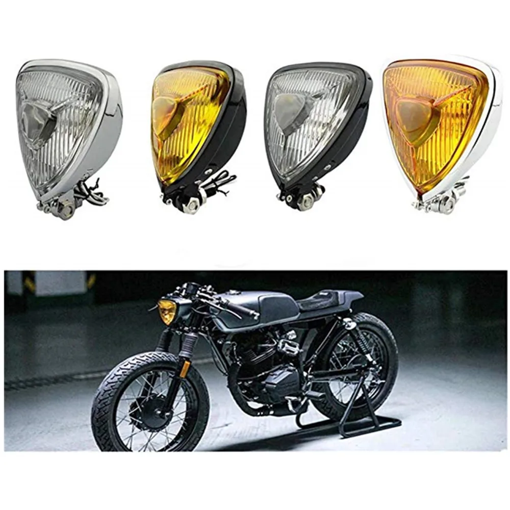 Универсальные мотоциклетные ретро модификации Треугольные металлические фары