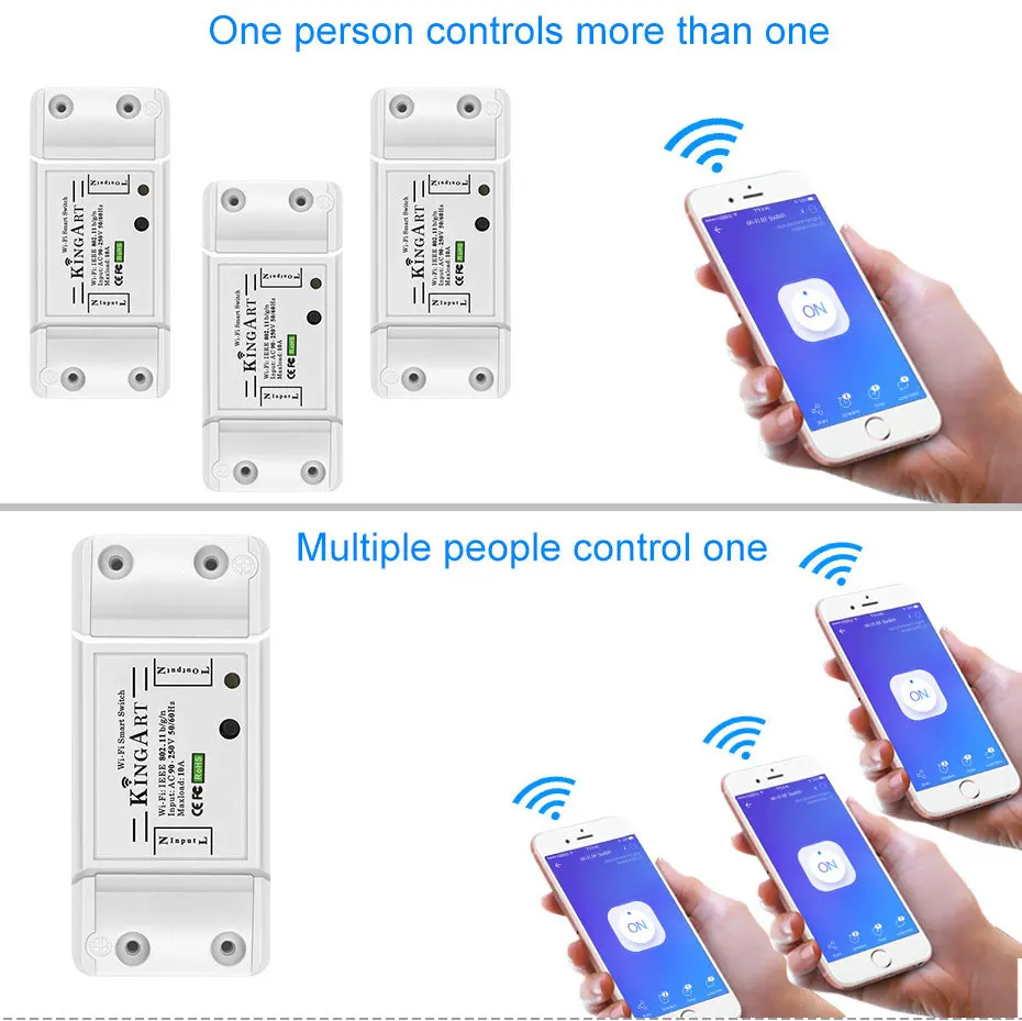 Wifi смарт-коммутатор iOS/Android OS APP дистанционное управление через eWeLink включение/выключение бытовой техники 220 В wifi смарт-коммутатор аксессуар