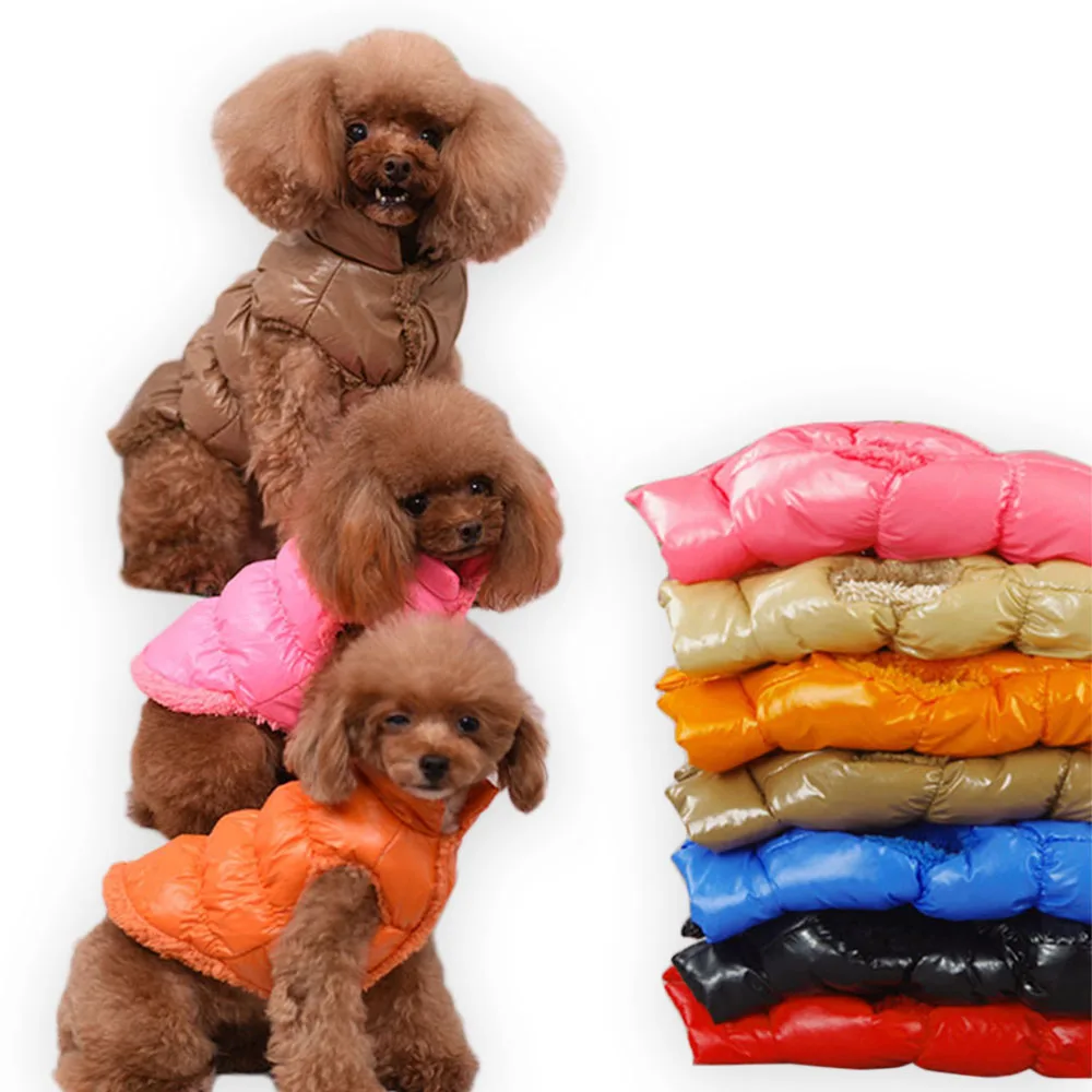 Зимняя одежда для собак водонепроницаемая куртка домашних животных теплое