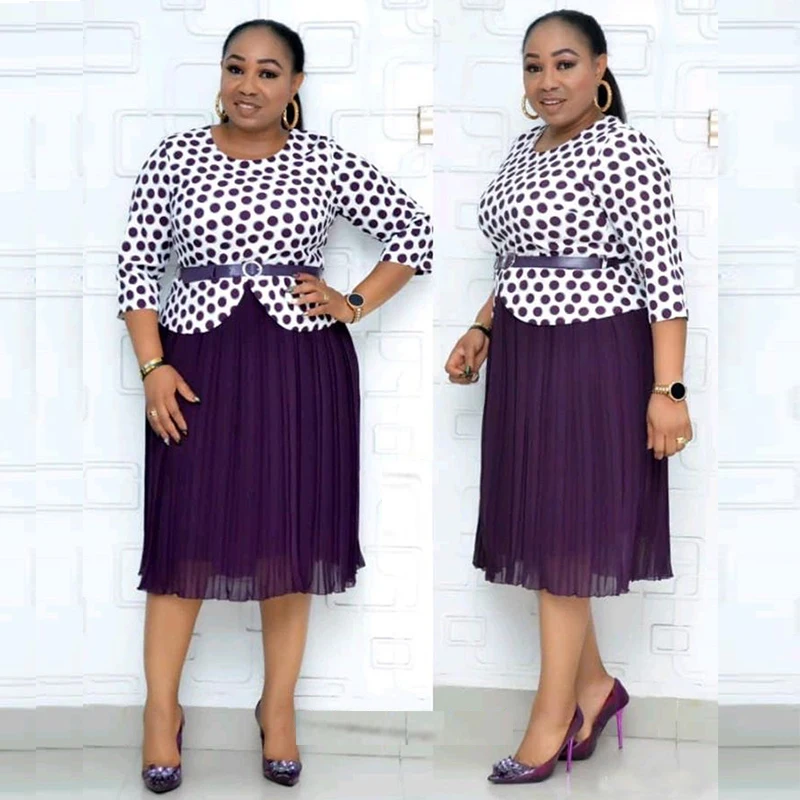 Комплект из 2 предметов большого размера Женская африканская одежда Дашики