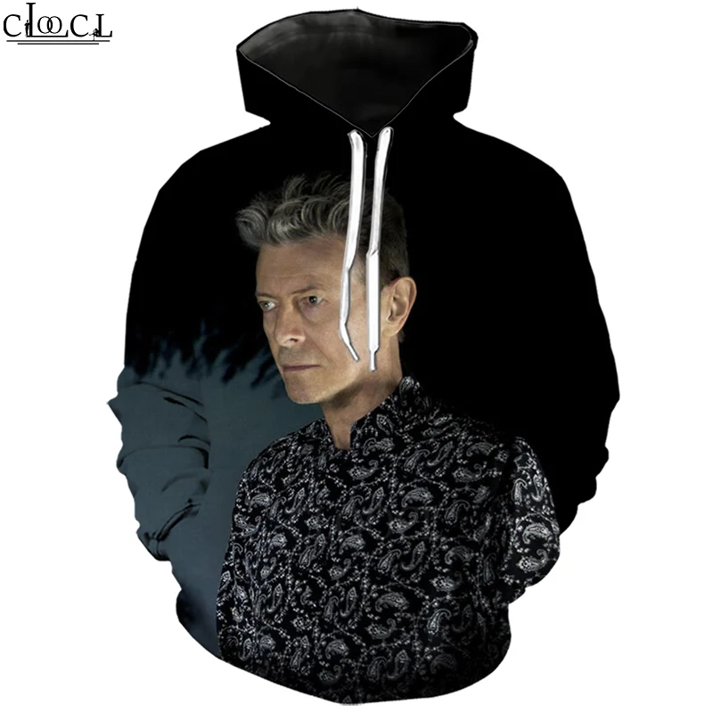 

HX Fashion Men Women Rock Popular Singer David Bowie 3D Print Casual Harajuku Autumn Tracksuit Hot Sale Hoody Tops Drop Shipping