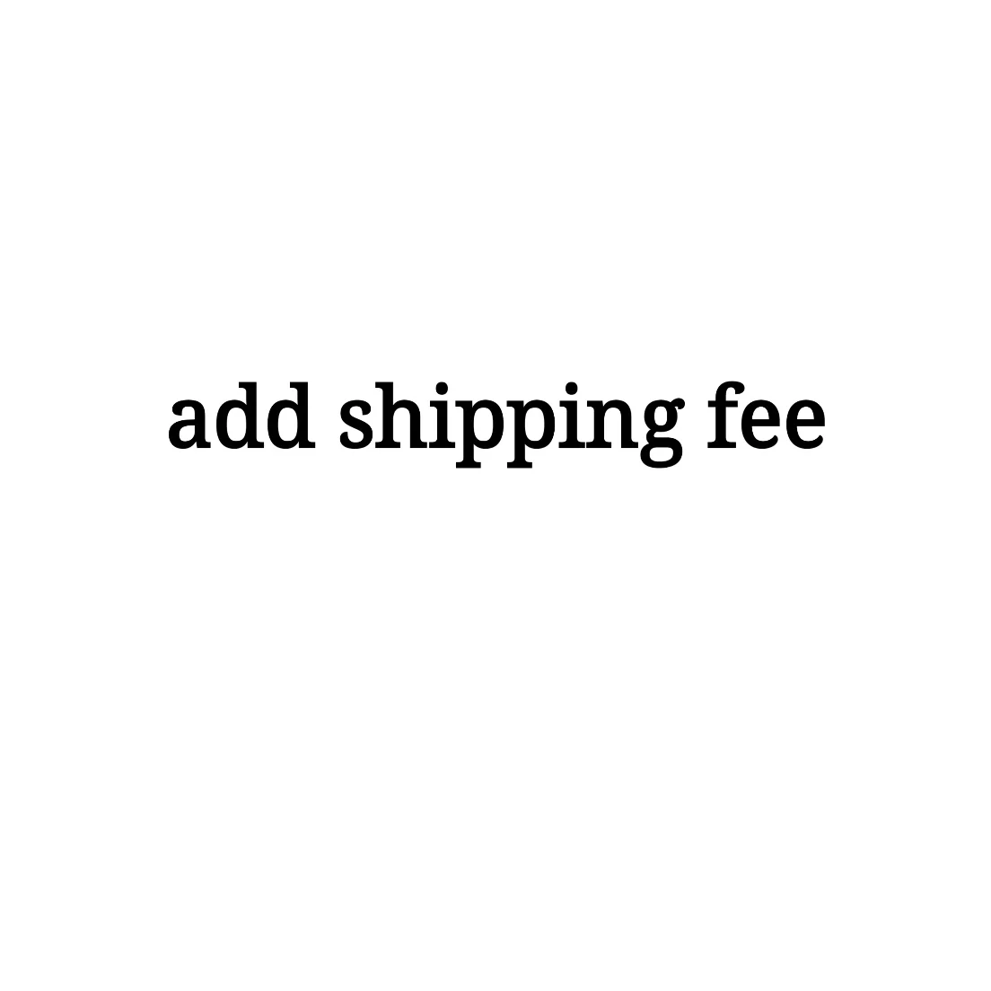 

add shipping fee