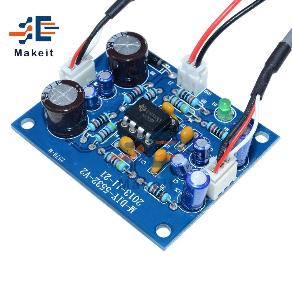 NE5532 OP AMP Плата усилителя Hi Fi аудио предусилитель Аудио Звук Динамик печатная