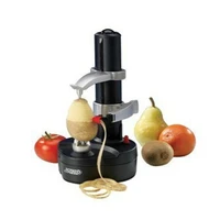 new electric spiral apple peeler cutter slicer fruit potato peeling automatic battery operated machine with charger eu plug