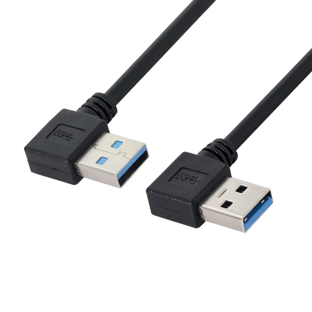 CY USB 3 0 тип A папа 90 градусов левый угловой к Тип правый удлинитель|Кабели передачи