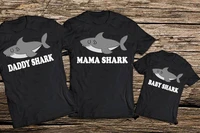 daddy and mama and baby family shark t shirt family matching outfits gift mom and dad and children shark family t shirt