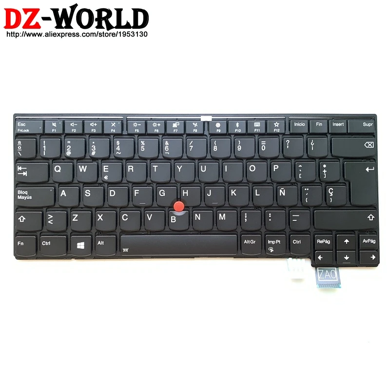 Новая Оригинальная клавиатура с испанской подсветкой ES для Lenovo Thinkpad 13 2nd T470s T460S