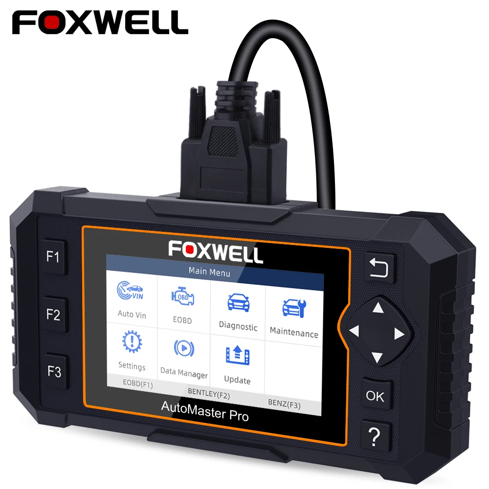 Диагностический инструмент Foxwell NT624 Elite для всех систем OBD2 считыватель кодов с