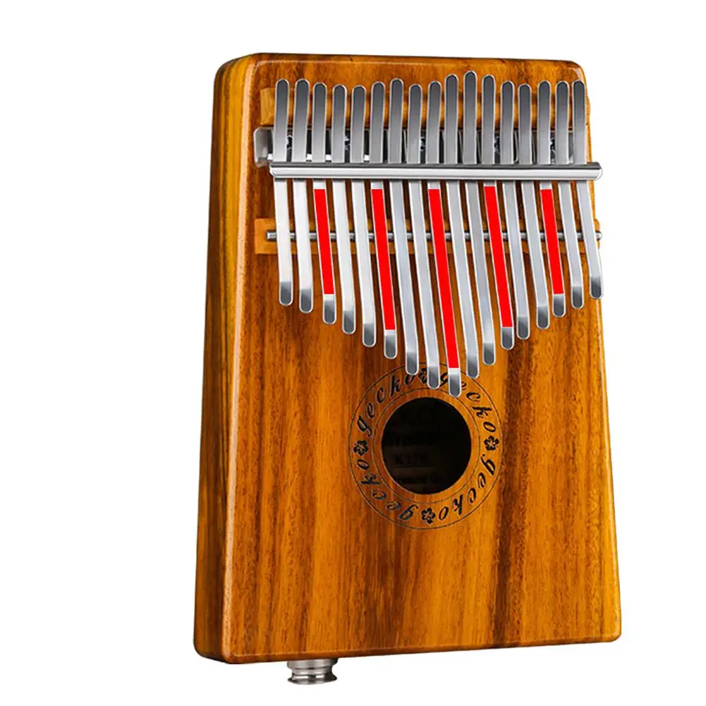 Пианино калимба с 17 клавишами игрушка из цельного дерева акации перкуссия тела