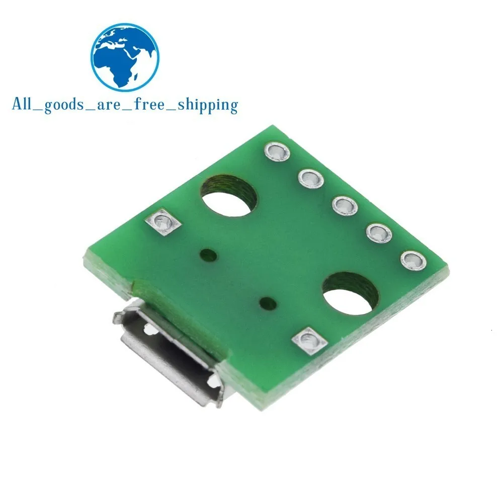 10 шт. USB разъем/MINI MICRO USB для DIP адаптер 2,54 мм 5pin Женский Разъем b Тип USB2.0 Женский PCB конвертер USB-01