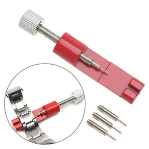 Металлический регулируемый ремешок для часов, 1 шт., ремешок для часов, браслет, съемник звеньев, набор инструментов для снятия ремонта с 3 запасными иглами