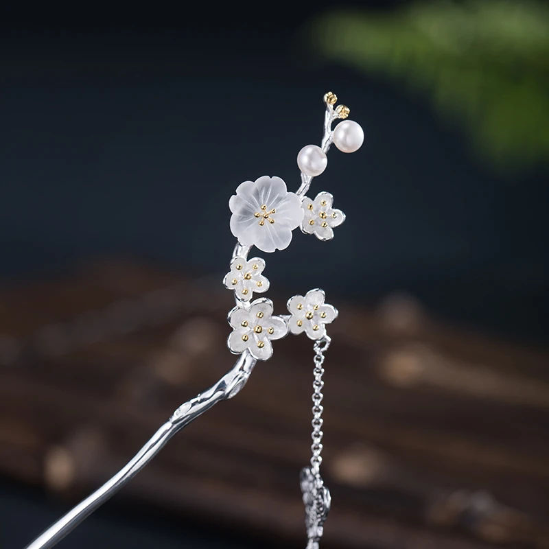 1pcs Ancient Style Step Shake Hairpin Women's Tassel Hair Stick for Hanfu Headdress Daily Decor Accessories Women Girl Gift |